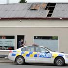 Duty fire safety officer Mike Cahill, of Invercargill, at the scene of a fire in a Green Island...
