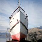 TSS Earnslaw undergoes a facelift at Kelvin Heights as part of its annual overhaul. Photo by...