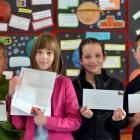 East Taieri School pupils (from left) Logan Hay (10), Kate McEwan (9), Holly Crawford (9) and...