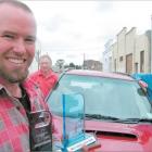 Eastern Southland Car Club president (front) Hamish Johnstone, Gore Rally chairman Roger Laird ...