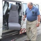 Eastern Southland Rural Transport co-ordinator Dave Devenport demonstrates the ease with which...