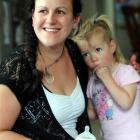 Eats on Feets breast milk-sharing network user Kylea  Cook, with her daughter, Esme Landreth (2)....