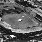 Eden Park, Auckland, as it was in the 1980s. Photo by NZ Herald.