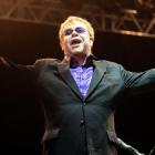Elton John at Forsyth Barr Stadium on Friday. Photo by Craig Baxter.