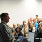 Emeritus Professor Robert Beaglehole speaks at the University of Otago at the weekend. Photo by...
