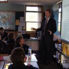 King's High School rector Dan Reddiex delivers the first session of the school's new King's Men's...