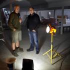 Engineering manager and Brad Houghton, Tuapeka gold print operations director at the building in...