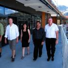 Establishment board of trustees (from left) Chris Cerecke, chairman Roy Thompson, Judy Sim,...