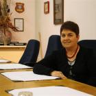 Evelyn Bisset  sits in the boardroom for the last time before  retiring after 33 years with the...