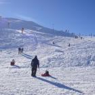 Even though the skifield has yet to officially open this season, people flocked to Coronet Peak...