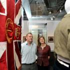 Exhibition developer Will McKee and National Museum of Scotland senior curator Elaine Edwards...