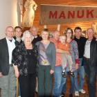 Family members of Ross Clark gather at the Owaka Museum to mark the 80th anniversary of the...