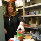 Family Works social work supervisor Debbie Gelling at work in the organisation's foodbank, which...