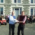FarmSafe New Zealand chairman Charlie Pedersen (left) last week presented Telford acting head of...