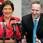 Helen Clark and John Key