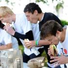 Finalists in the student orientation fresher competition (from left) Nicole Radburnd, of...