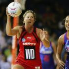 Phillipa Finch in action for the Canterbury Tactix. Photo from Getty Images.