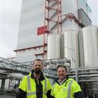 Fonterra southern operations manager Richard Gray (left) and managing director of global...
