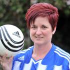 Football South Women's Coach of the Year Liza Whitson.  Photo by Linda Robertson.
