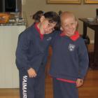 Former Arrowtown Preschool pupil Angus Beaton (5) and sister Kate (6) on Angus' first day at...
