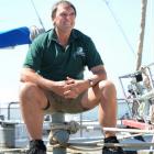 Former Dunedin man Barrie Meilson relaxes beside Otago Harbour during a recent visit. Photo by...