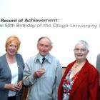 Former editors of the University of Otago Press gather in the University of Otago's Special...