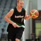 Former Otago Nuggets guard Hayden Allen playing for the Bombers in the Masters Games basketball...