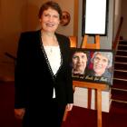 Former prime minister Helen Clark, head of the United Nations Development Programme, stands...