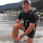 Former Queenstown resident Harald Ulriksen on the lakefront in March before his 3700km journey in...