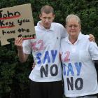 Former synthetic cannabis addict David Pine and his mother, Carol Pine, who are ready to collect...