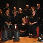 Fortune Theatre company (from left) Lara Macgregor, Peter King (seated), Miguel Nitis, James...