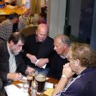 Four of the six-member Famous Five quiz team (from left) David Ross, Russell Williams, Alan Askey...