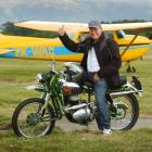 Frank Carter is approaching the end of a marathon ride from Cape Reinga to Bluff on his 1955 DOT...