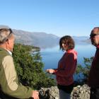 French tourist Margot Loyer at the scene of her accident on State Highway 6 near Windy Point,...