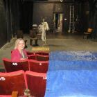 Friends of the Globe Theatre chairwoman Rosemary Beresford contemplates the theatre's seats,...
