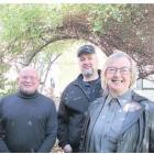 Friends of the Globe Theatre committee members (from left) Keith Scott, Brian Byas and chairwoman...