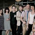 From left, Anika Moa, with Julia Deans and Jon Toogood, both of the Adults, plus Toby Laing and...