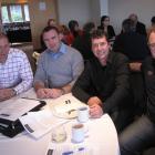 From left: Blair McNaughton and Shaun Cody of Queenstown, and Scott Stevens and Clark Frew of...