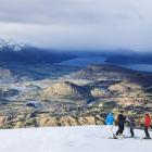 From left, Sally and Steve Hall, of Queenstown, with sons Stefan (9) and Christopher (13) at...