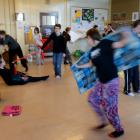 GASP! Dance Collective teacher Hahna Briggs (front), along with fellow dancers (from left) David...