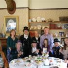 Gathering for morning tea at Annie's Victorian Tea Rooms are Oamaru steampunk enthusiasts with...