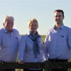 Gavin Keith (left), Aimee Cockburn and Murray Cockburn,  of Mainland Minerals Southern. Photo by...