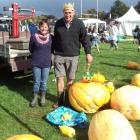 George Terry, with his wife Bronwyn, who co-ordinated the contest, at the Blueskin show. Photo...