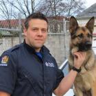 Getting towed along for the ride is one of many things police dog handler Constable Alan Duncan,...