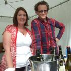 Gibbston Wine and Food Festival organiser Julie Hughes and Rockburn winemaker Malcolm Rees...