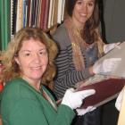 Gold 150 co-ordinator Julie Hughes and researcher Angela English among the Lakes District Museum...