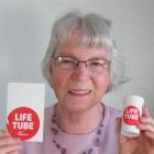 Gore woman Melva Beer is promoting Life Tubes, which contain medical information and are kept in...