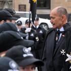Governor-General Sir Jerry Mateparae greets Order of St John cadets and cadet leaders outside ...