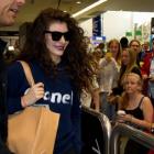 Grammy winning New Zealand music artist Lorde arriving back in Auckland today. Photo / Sarah Ivey