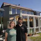 Jennie Upton and Murray Grimwood are so happy in their energy-efficient home off the Kilmog that...